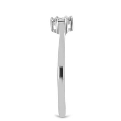 BUY NATURAL DIAMOND GEMSTONE RING IN 925 SILVER 